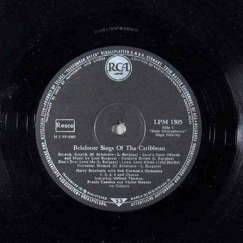 Belafonte sings of the Carribbean