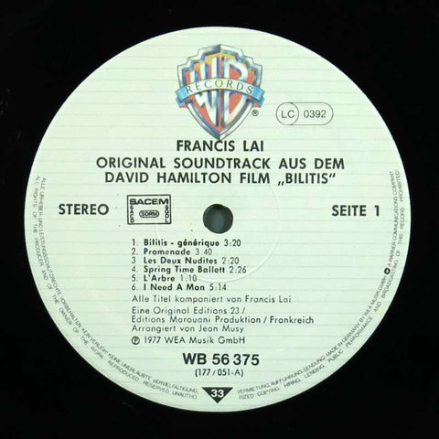 Bilitis Original Film Soundtrack