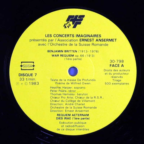 Les concerts imaginaires IV Disques No 7 & 8