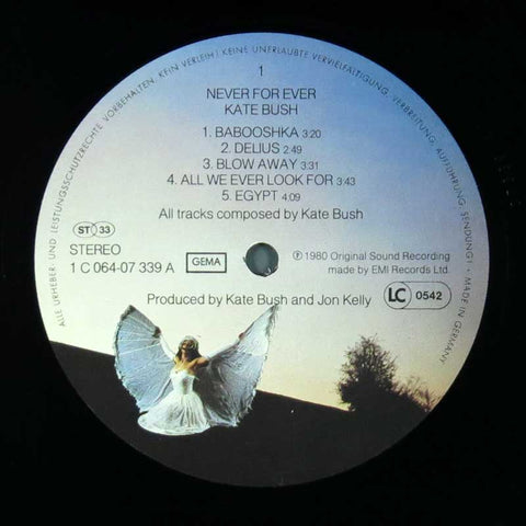 Never For Ever Kate Bush