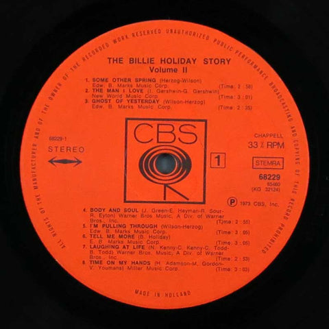 The Billie Holiday Story Volume II