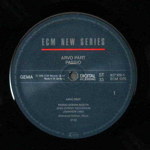 Pärt - Passio