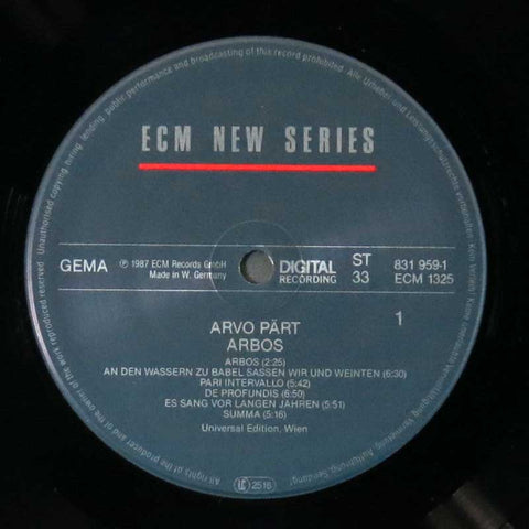Pärt - Arbos