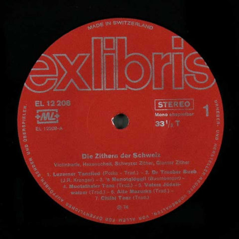 Die Zithern der Schweiz