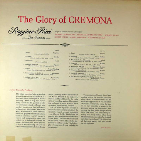 The Glory Of Cremona