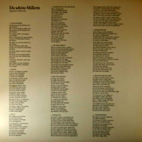 Schubert - Die schöne Müllerin