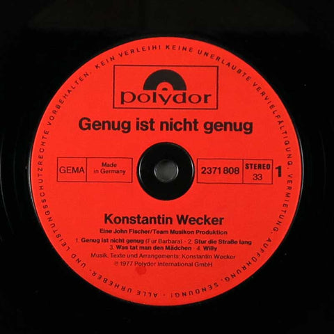 Genug ist nicht genug