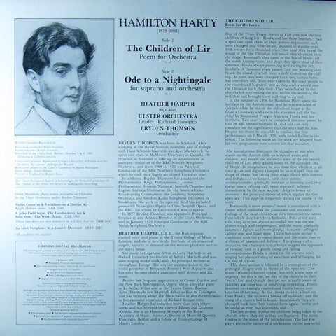 Harty - The Children Of Lir / Ode To A Nightingale