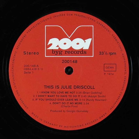 This Is Julie Driscoll