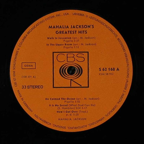 Mahalia Jackson's Greatest Hits