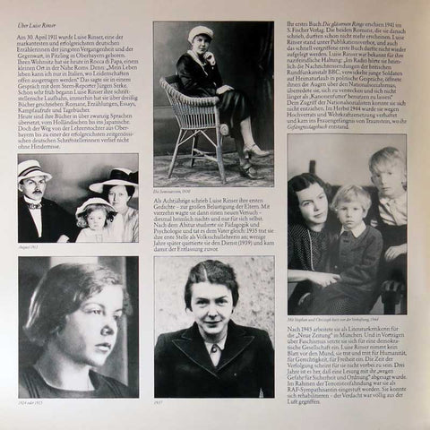 Luise Rinser liest aus ihrer Autobiographie "Den Wolf umarmen"