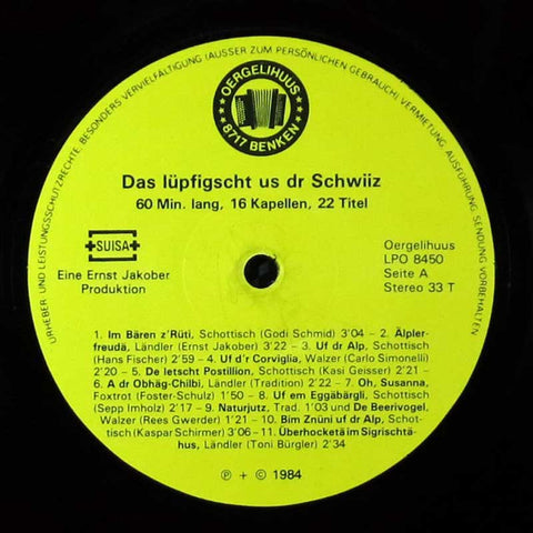 Das Lüpfigscht us dr Schwiiz
