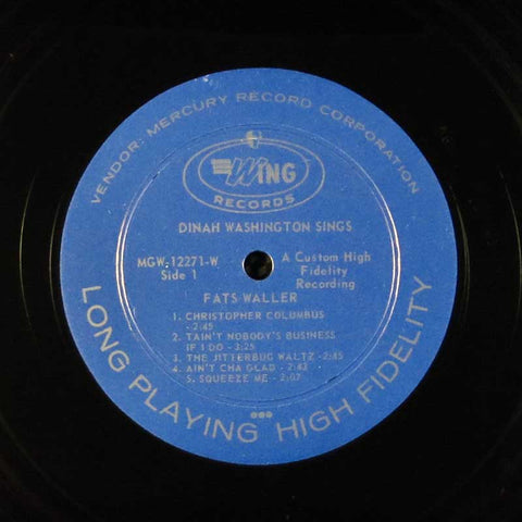 Dinah Washington sings Fats Waller