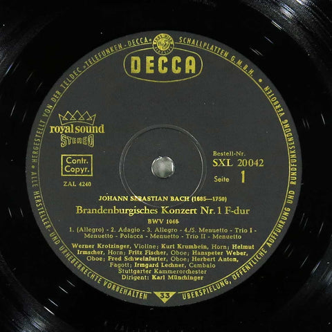 Bach - Brandenburgische Konzerte Nr. 1 / Nr. 2 / Nr. 3