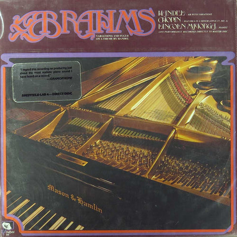 Brahms Variations And Fugue On A Theme By Handel "Direct to disc"