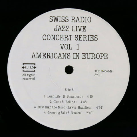 Swiss Radio Jazz live Vol. 1