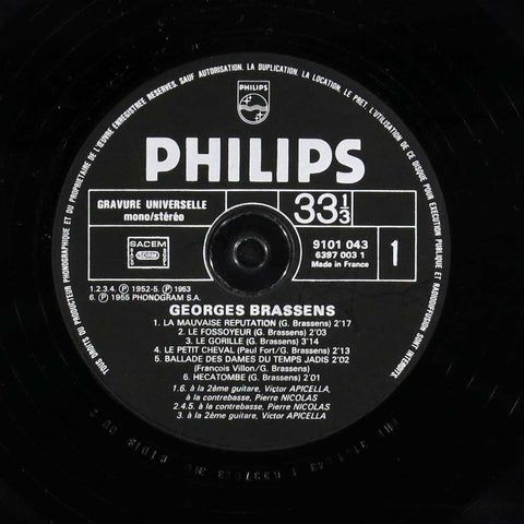 Georges Brassens 1 - La mauvaise réputation