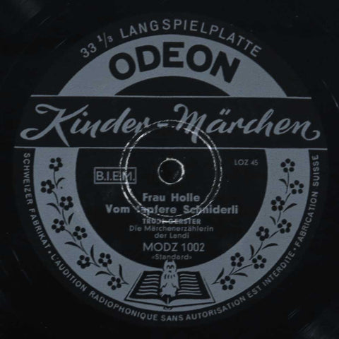 Kindermärchen - Trudi Gerster Die Märchenerzählerin der Landi - rare Odeon