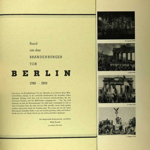 Rund um Das Brandenburger Tor • Berlin 1789-1959