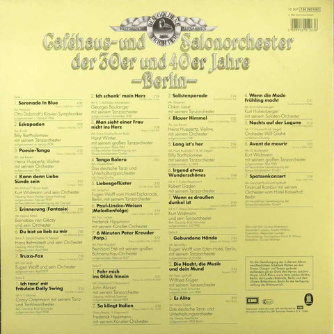 Caféhaus- und Salonorchester der 30er und 40er Jahre, Berlin