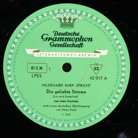 Jean Cocteau Die geliebte Stimme