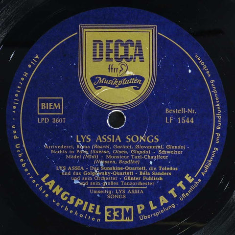 Lys Assia Songs