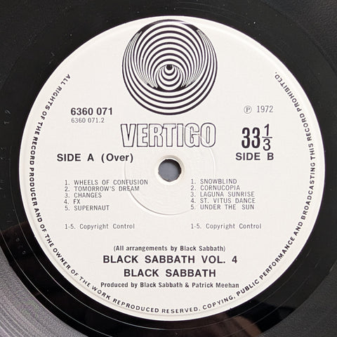 Black Sabbath Vol 4