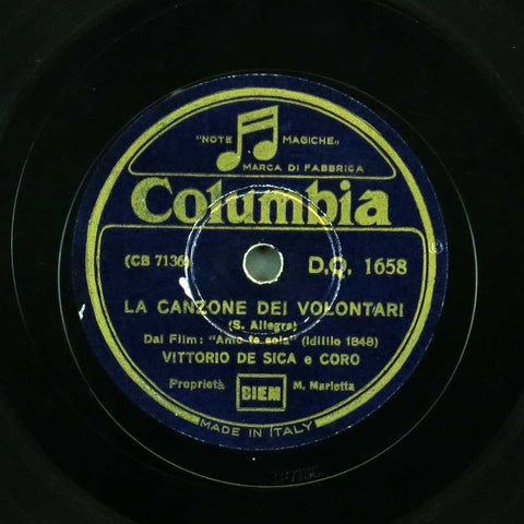 Canto Dei Volontari / Oh! Mia Vita