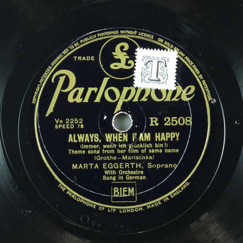 Always, When I Am Happy / Manola