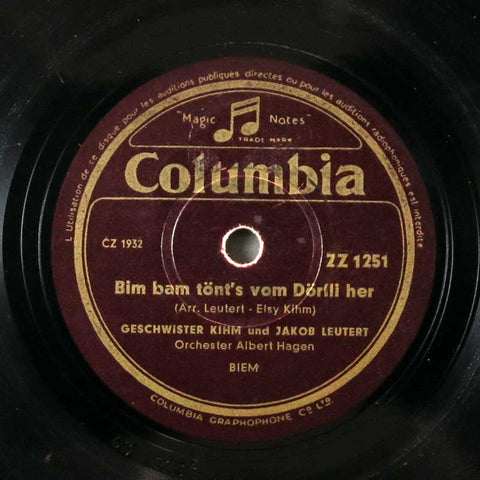 Bim bam tönt's vom Dörfli her / Melodie - Fantasie