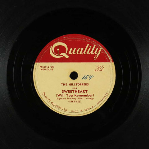 Sweetheart / The Old Cabaret