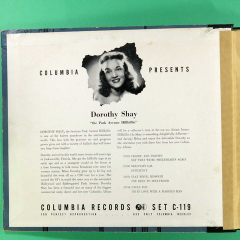 Dorothy Shay The Park Avenue Hillbillie Sings