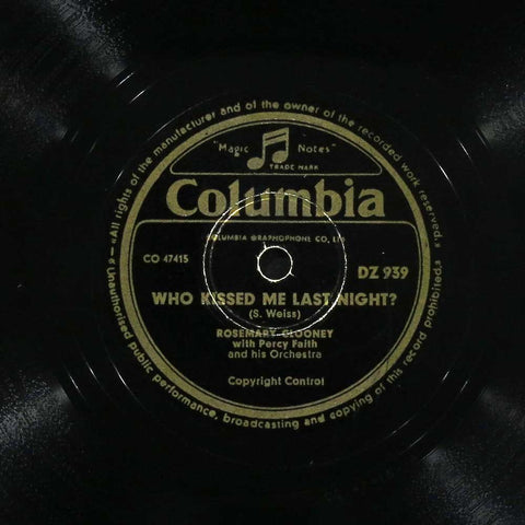 Who Kissed Me Last Night? / Blues In The Night