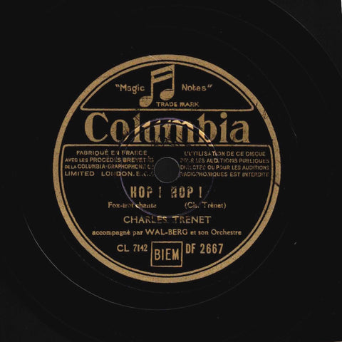 Charles Trenet Accompagné Par Wal-Berg Et Son Orchestre – Hop ! Hop ! / Le Soleil Et La Lune