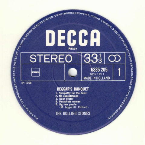 The Rolling Stones – Beggars Banquet (weisses Vinyl)