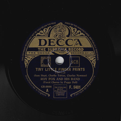 Roy Fox And His Band – Tiny Little Finger Prints (Peggy Dell) / Blue Moon (Denny Dennis)