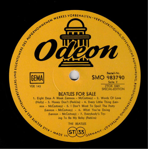 The Beatles – Beatles For Sale (rare 🇩🇪 1. Pressung!)