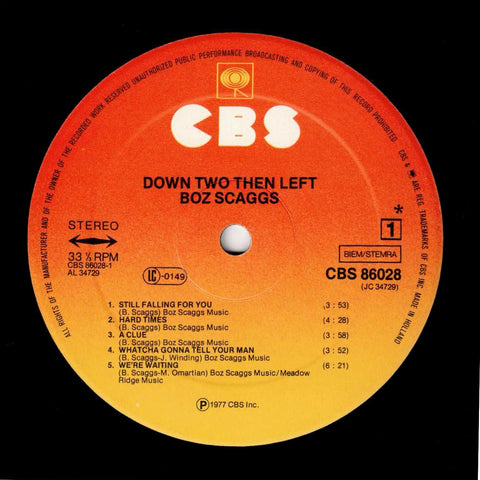 Boz Scaggs – Down Two Then Left