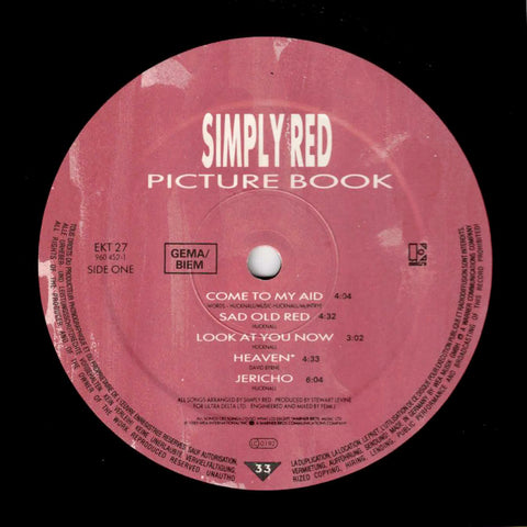 Simply Red – Picture Book (Deutsche Teldec Pressung)