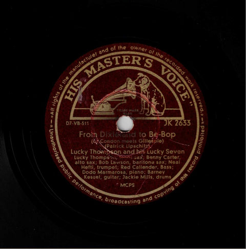 Lucky Thompson And His Lucky Seven – From Dixieland To Be-Bop / Boulevard Bounce