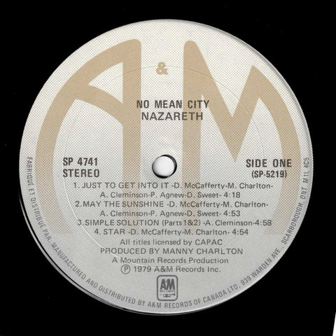 Nazareth – No Mean City