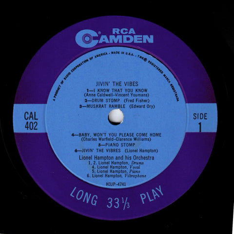 Lionel Hampton And His Orchestra – Jivin' The Vibes