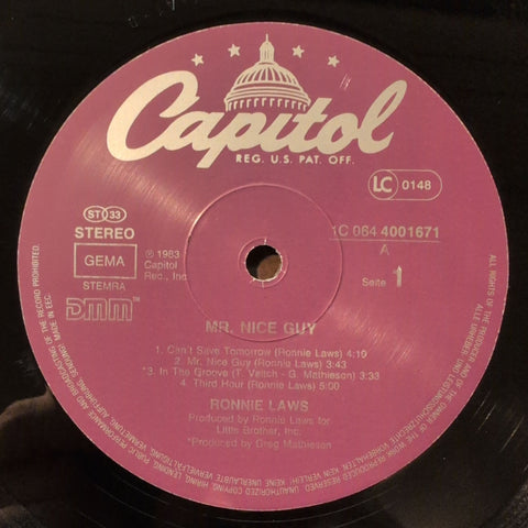 Ronnie Laws – Mr. Nice Guy