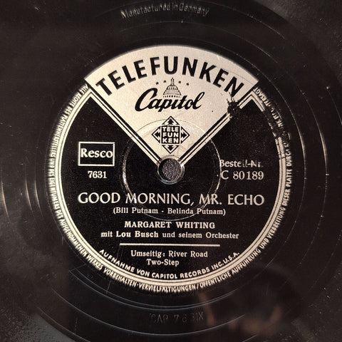 Margaret Whiting & Lou Busch u.s.O. – Good Morning, Mr. Echo / River Road Two-Step