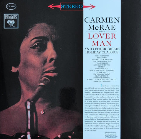 Carmen McRae – Sings Lover Man And Other Billie Holiday Classics