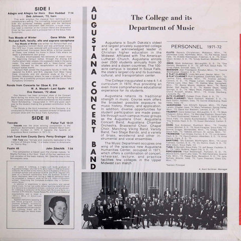 The Augustana College Concert Band VII
