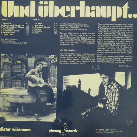 Und überhaupt ..