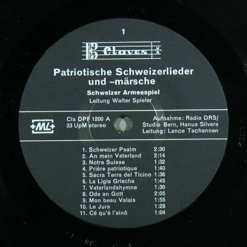 Patriotische Schweizerlieder und -märsche