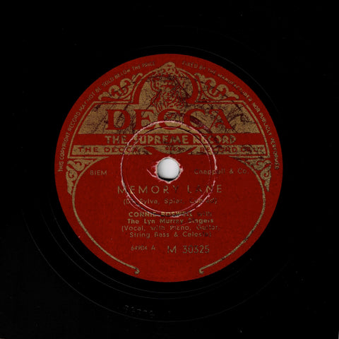 Connie Boswell With The Lyn Murray Singers – Memory Lane / Silver Threads Among The Gold
