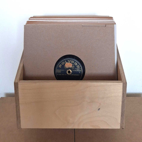 Schallplattenbox für Schellack und Vinyl 10 inch (25 cm) gross